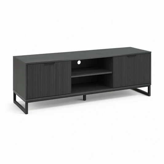 TV-Lowboard Schwarz 140 x 40 x 50 cm