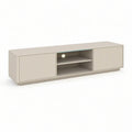 TV-Lowboard mit LED-Beleuchtung, Beige, 180 x 40 x 45 cm, MDF
