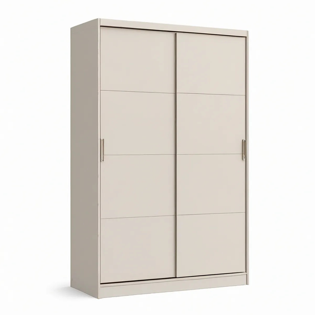 Schwebetürenschrank 120 x 60 x 200 cm in Creme